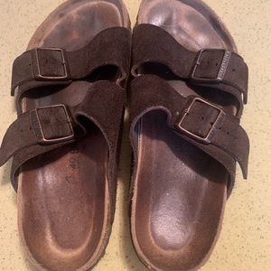 Birkenstock shoes suede leather